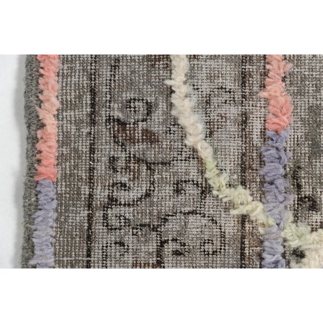 1950s Muted Sand & Taupe Earth Tone Area Rug For Sale - Image 6 of 10