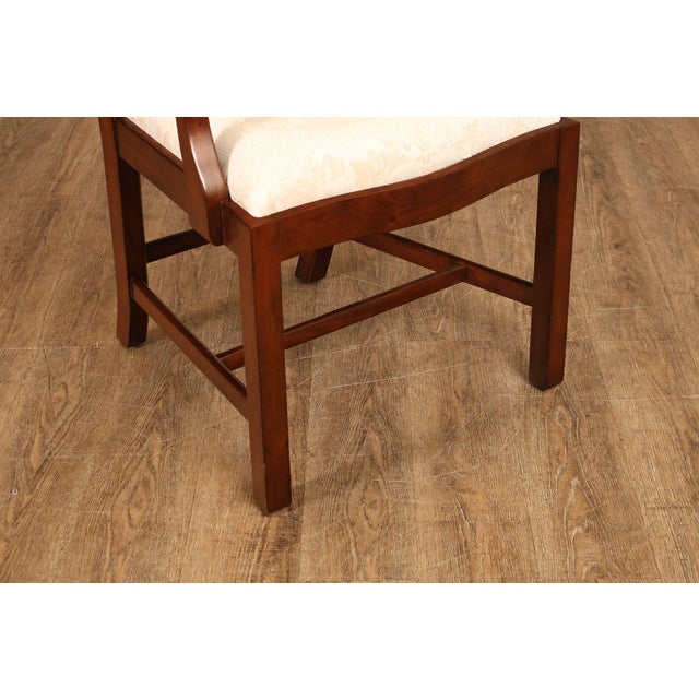 Scarborough House Chippendale Style Pair Of Mahogany Armchairs For Sale - Image 12 of 18