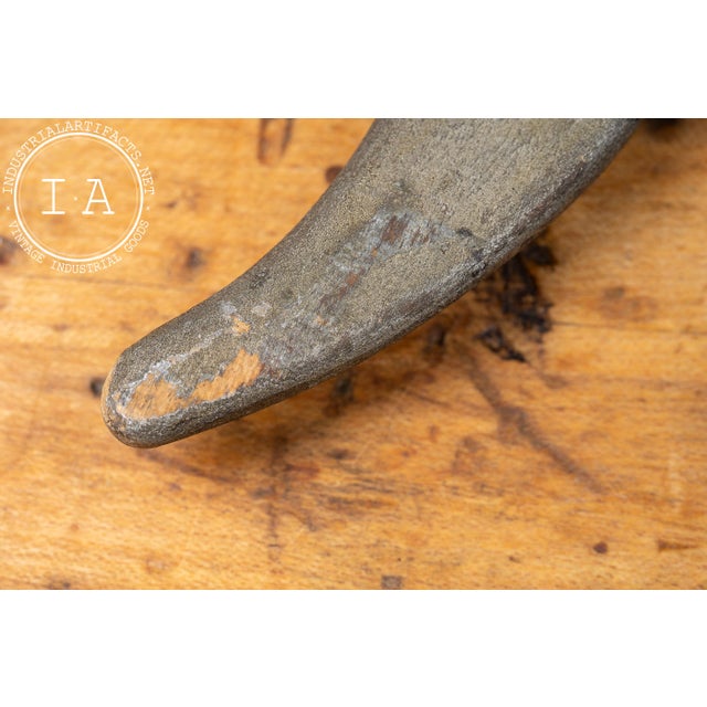 Antique Figural Straight Razor Barber Trade Sign For Sale - Image 9 of 11