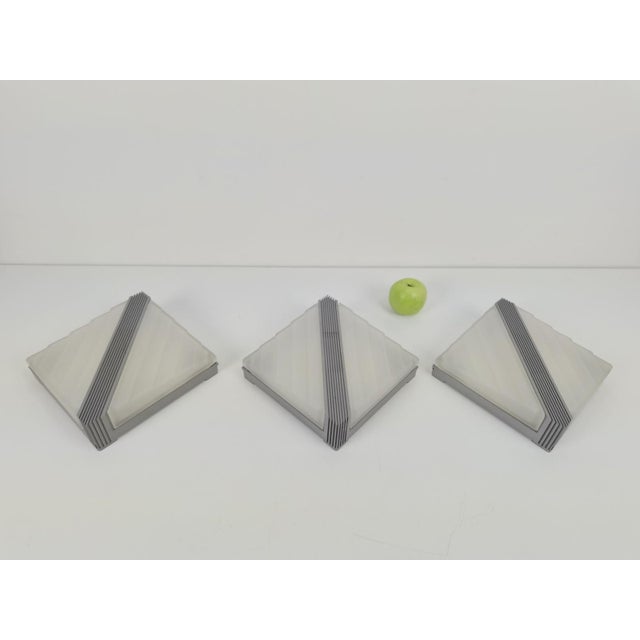 Vintage Wall Lamps from Fratelli Martini, Italy, 1980, Set of 3 For Sale - Image 9 of 13
