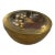 Decorative Brass Bowl With Floral Lid For Sale