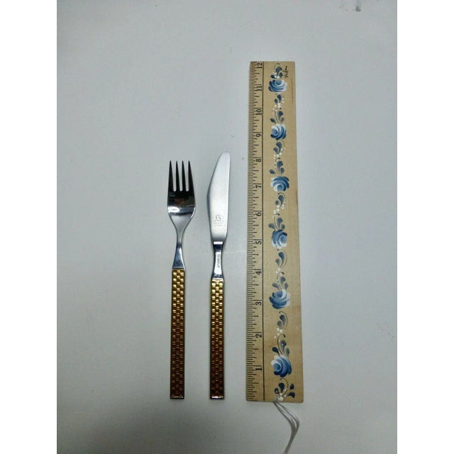 1980's German Remalux Hartvergoldet Plated Flatware Set - 22 Pieces For Sale In Denver - Image 6 of 9