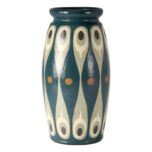 Art Deco Vase by Léon Elchinger for Soufflenheim, Alsace, 1920s For Sale