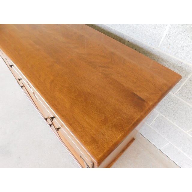 Ethan Allen Heirloom Nutmeg Credenza Buffet 10-6017 For Sale - Image 16 of 18