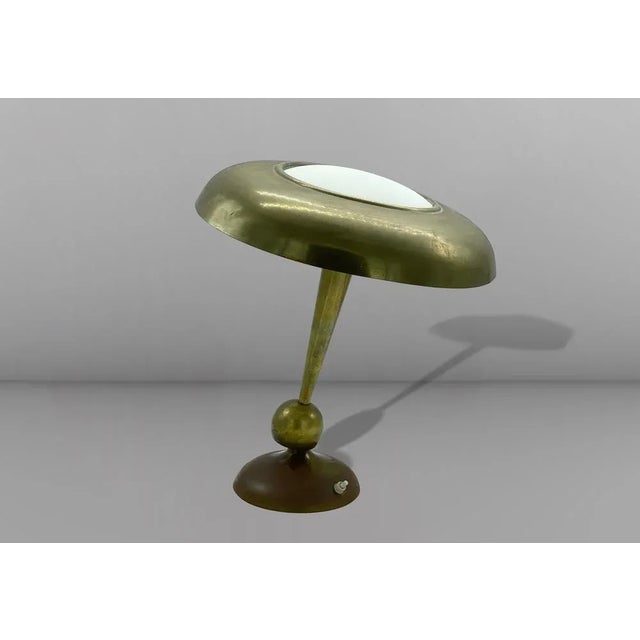 Italian Table Lamp in Brass by Oscar Torlasco for Lumi, 1950s For Sale - Image 4 of 8