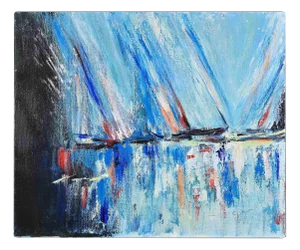 Martine Goeyens, Reflected Light, Original Painting, 2020s