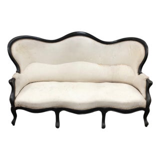 Late 19th Century Napoleon Sofa in Blackened Wood in 3d For Sale
