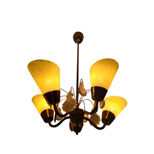 Chandelier from Idman Oy, 1960s For Sale - Image 4 of 9