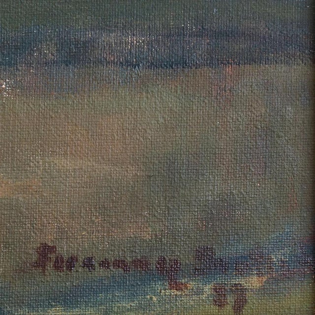 Plaça Reial (Royal Square), Barcelona, Oil on Canvas, 1950s For Sale - Image 8 of 11