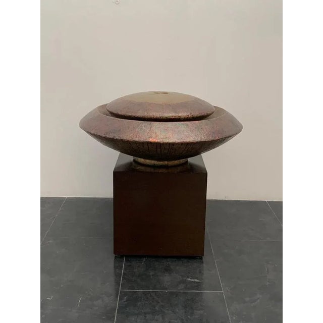 Metal Disco Astrale Abstract Sculpture by Ravi Sing for Marco Polo Italia, 1990s For Sale - Image 7 of 10