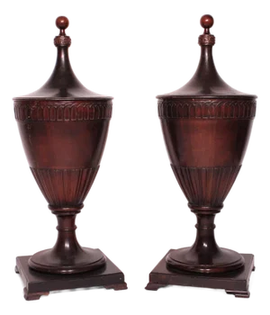 Pair of George III Style Mahogany Knife Boxes