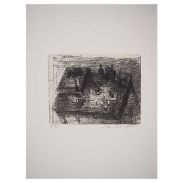 Safet Zec, Still Life with Bottles, Original Engraving For Sale