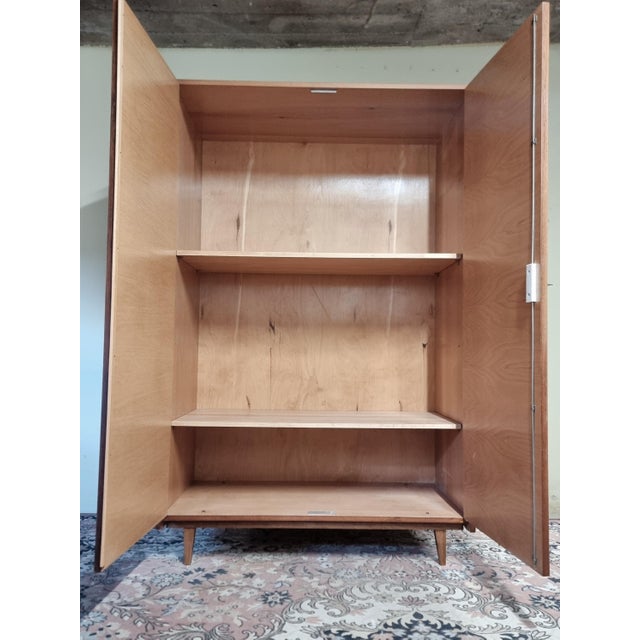 Vintage Wardrobe in Walnut from Tatra Nabytok, 1970s For Sale - Image 4 of 15