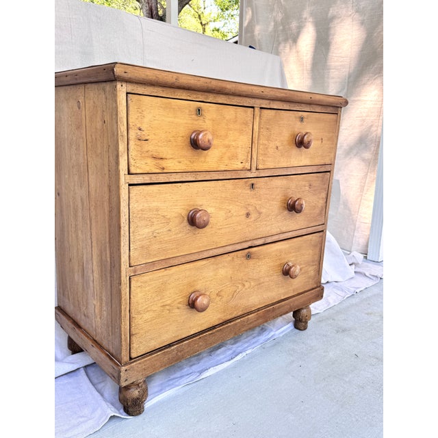 English 19th Century English Pine Chest of Drawers For Sale - Image 3 of 13
