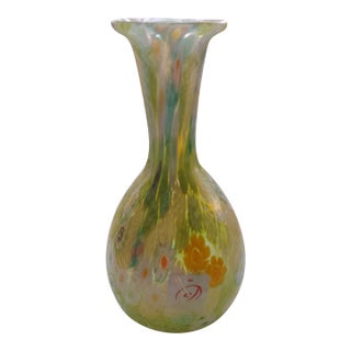 Italian Green Murano Vase For Sale