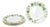 Porcelain Ivy Series Plates from Crown Staffordshire, England, 1970s, Set of 5 For Sale