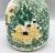 1990's Signed Studio Pottery Off-White Vase With Church and Trees For Sale - Image 10 of 12