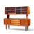 Mid-Century Modern Hos Wulff Mid Century Danish Teak Tambour Door Credenza and Hutch For Sale - Image 3 of 11