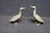 Mid Century Silvered Brass Duck Sculptures, Attributed to Mauro Manetti, Set of 2 For Sale In Philadelphia - Image 6 of 9