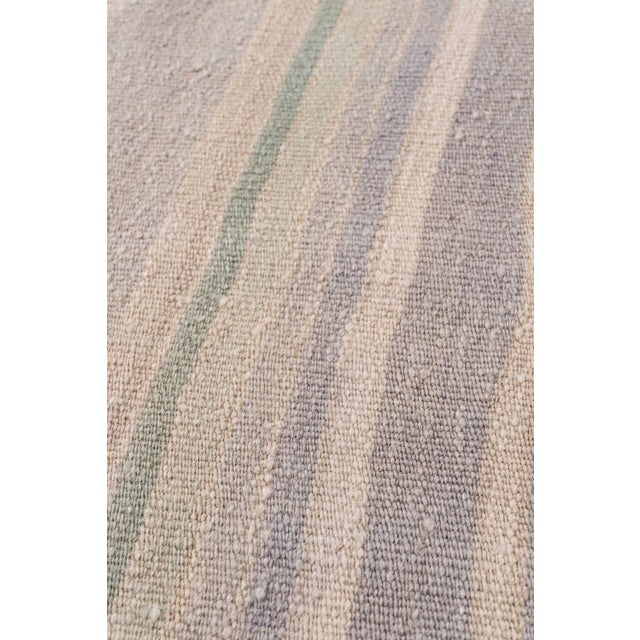 Vintage Circa 1940 Tan Turkish Kilim Flatweave Rug 4ft 11in X 13ft 1in For Sale - Image 12 of 14
