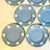 Cornflower Blue Vintage English Wedgwood Jasperware Cream Intaglios on Pale Blue Appetizer or Dessert Plates - Set of 8 For Sale - Image 8 of 13