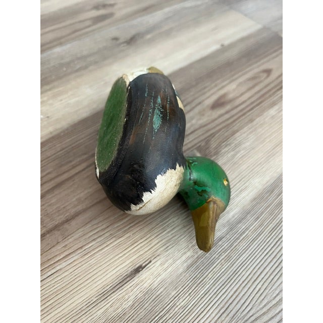 Wood Vintage Wood Duck Decoy Lint Brush For Sale - Image 7 of 9