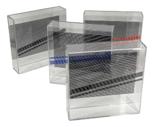 Italian Artist, Op-Art Objects, 1970s, Acrylic Glass, Set of 4