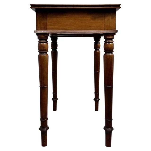 Antique Early 20th Century English Mahogany Side Table For Sale - Image 9 of 12