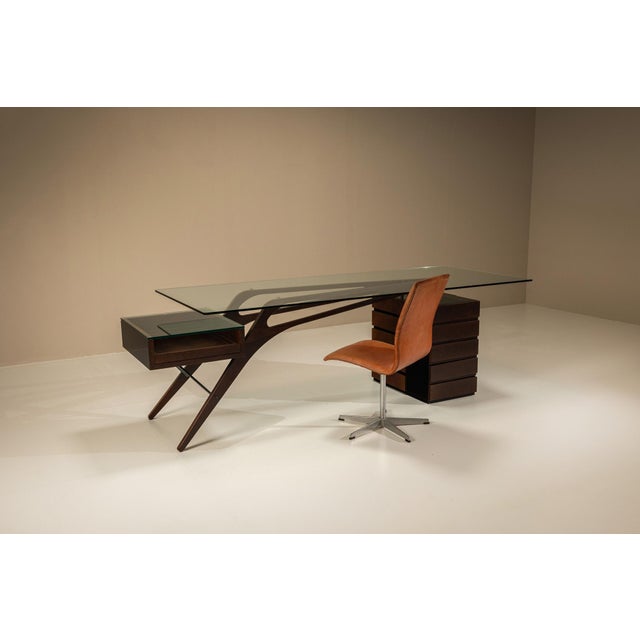 Cavour Desk by Carlo Mollino for Zanotta, Italy, 1949 For Sale - Image 3 of 15