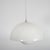 Mid-Century Modern White enameled metal space age pendant light For Sale - Image 3 of 8