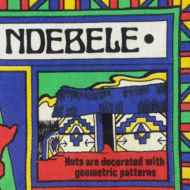 Fun, well designed wall hanging in a colorful primary color palette. The wall hanging measures approximately 18" x 26", no...