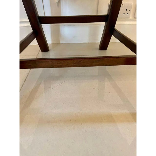 Brown Set of Antique Victorian Carved Mahogany Desk Chairs For Sale - Image 8 of 11