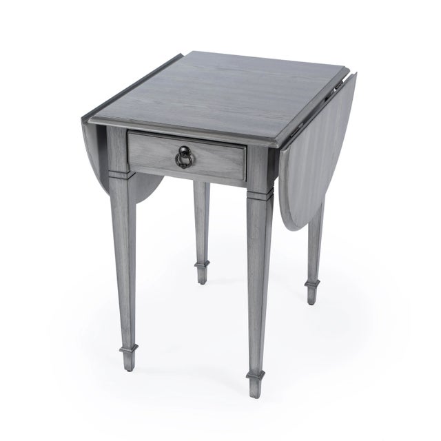 Glenview Gary Pembroke Side Table, Gray For Sale - Image 10 of 10