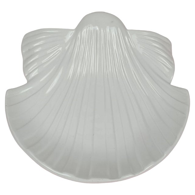 Bowl / Vide-Poche in White Glazed Ceramic by Tommaso Barbi, 1970s For Sale