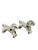 Charming pair of Art Deco style chrome finish dog sculptures inspired by the work of E. Nokolsky, celebrated for his sleek...