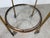 1970’s Maison Jansen Style Italian Hollywood Regency Brass & Glass Three-Tier Rolling Bar Cart With Removable Trays For Sale - Image 11 of 12