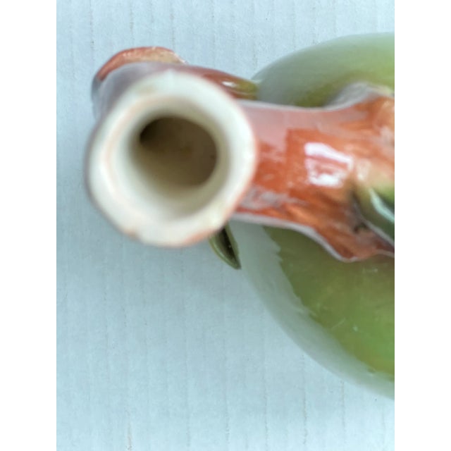 Olive Vintage Italian Olive Shaped Olive Oil Decanter With Stem and Leaves For Sale - Image 8 of 8