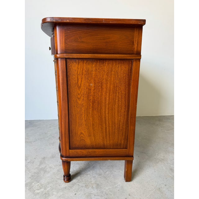 Vintage Theodore Alexander Faux Book Front Mahogany Small Cabinet For Sale In Miami - Image 6 of 12