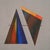2020s Original Modernist Multicolor Geometric Abstract Collage on Grey Handmade Paper With Braided Thread by Casey R. Klein For Sale - Image 5 of 6
