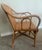 Vintage Woven Wicker and Rattan Arm Chair. Comfortable.