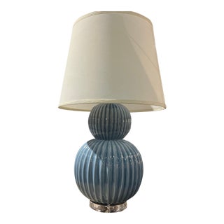 Contemporary Bungalow 5 Blue Meridian Table Lamp For Sale