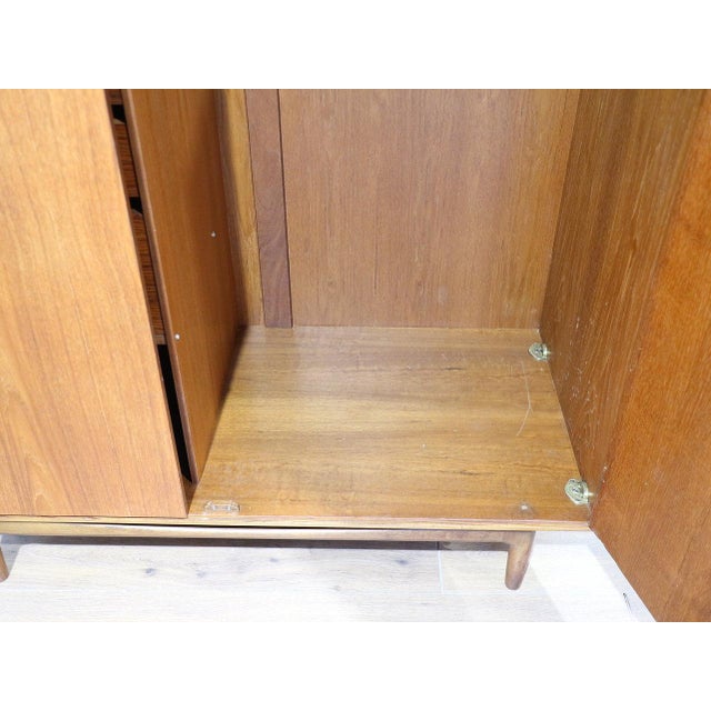 Mid Century Modern Vintage Teak Armoire Wardrobe Danish Kofod Larsen by G Plan For Sale - Image 14 of 15