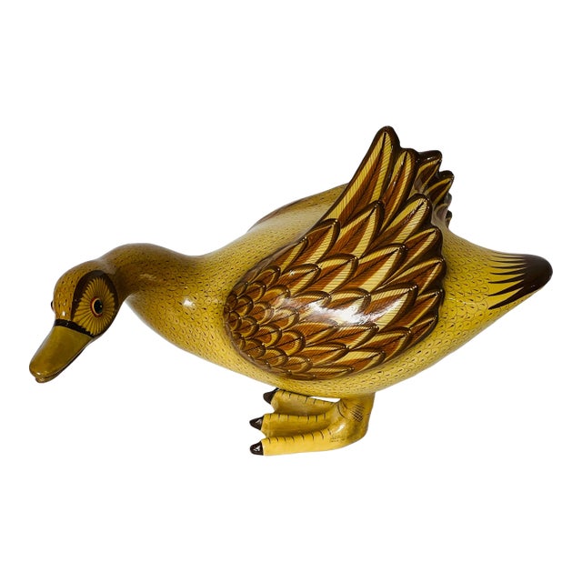 Vintage Ser Mal Sergio Bustamante Style Mexico Paper Mache Goose For Sale