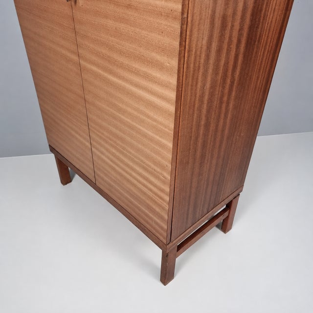 Brown Vintage Wardrobe in Beech, 1970s For Sale - Image 8 of 11