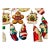 Vintage American Dozen Mercury Glass Christmas Ornaments Gingerbread and Santa Claus For Sale