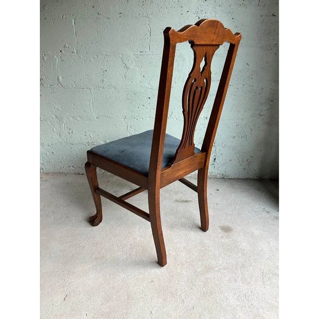 Antique Chippendale Style Mahogany Side Chair. Solid wood frame ,well carved, ball and claw feet Approximate measures:...