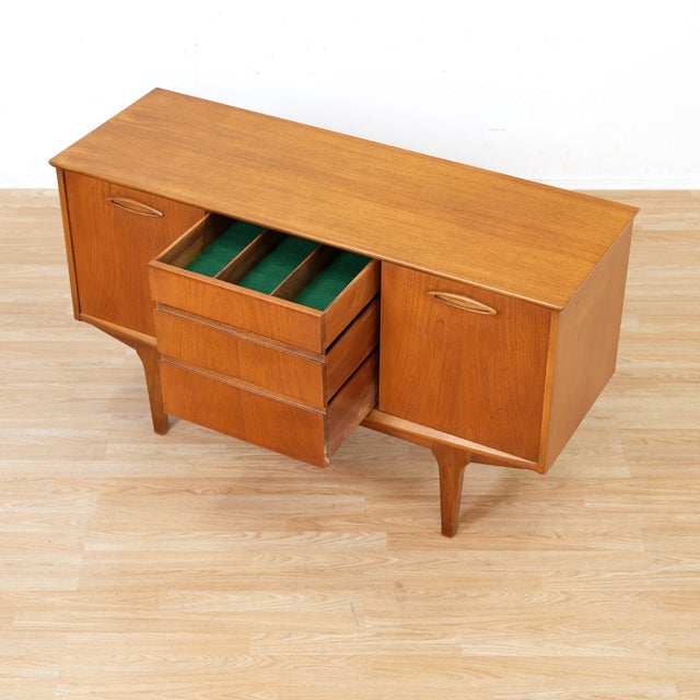 Small Mid Century Teak Credenza by Jentique Furniture For Sale - Image 10 of 12