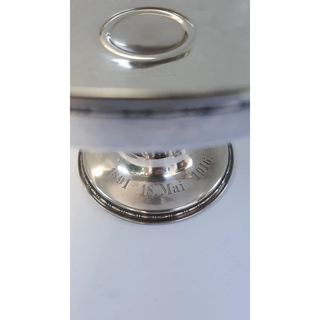 Art Nouveau Wilhelm Binder Wtb German 800 Silver Footed Bowl For Sale In Los Angeles - Image 6 of 7