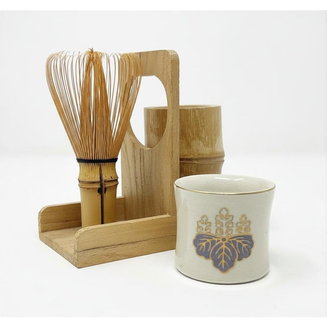Vintage Japanese Matcha Tea Ceremony Set in Box - Chabako For Sale In San Francisco - Image 6 of 7