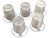 Mid 20th Century Glass Faux Oak Wood Pale Ice Bucket - A Set of 7 For Sale In Birmingham - Image 6 of 9